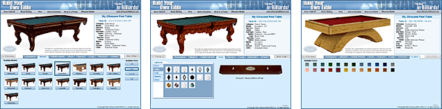 Online Build Your Own Pool Table