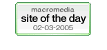 Macromedia site of the day