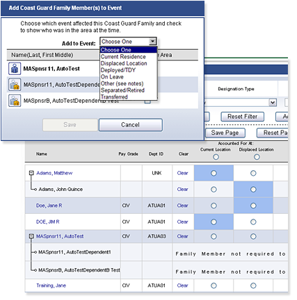 PAAS Accountability Page Samples